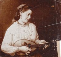 Jonge vrouw met mandoline - s.d.
